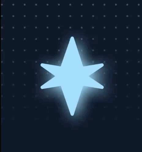 Blue star light graphic